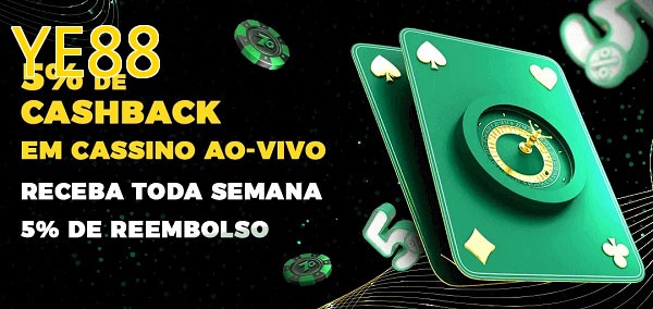 Promoções do cassino ao Vivo YE88